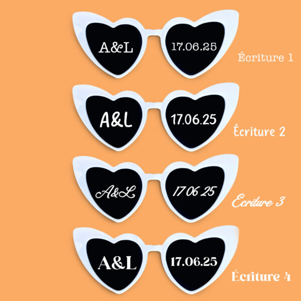 Lunettes Cœurs à Personnaliser – Image 3