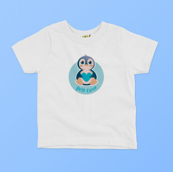 T-shirt Enfant - Petit Coeur Bleu – Image 4