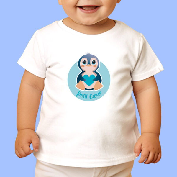 T-shirt Enfant - Petit Coeur Bleu