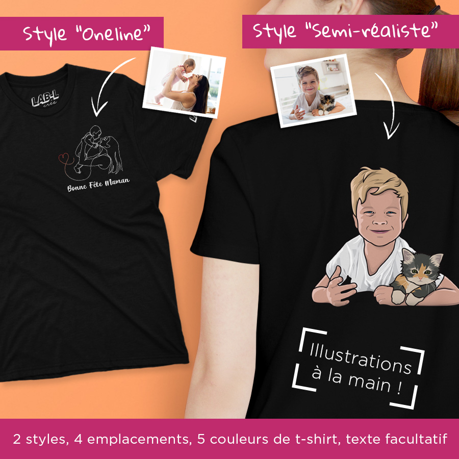 T-shirt Unisex - À Personnaliser – Image 2