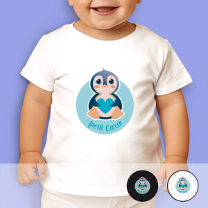 T-shirt Enfant – Petit Coeur Bleu