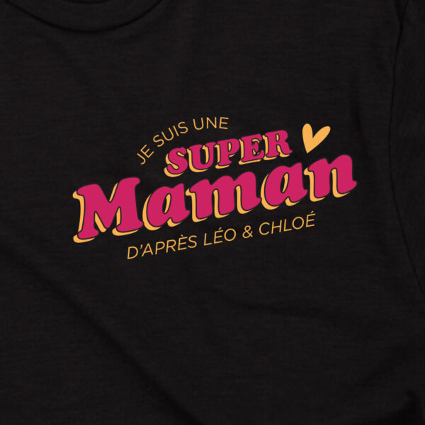 T-shirt SuperMaman - À Personnaliser – Image 4