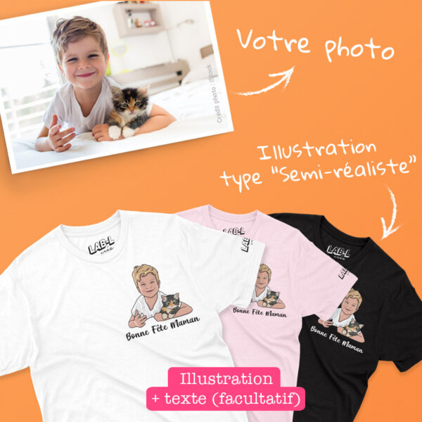 T-shirt à Personnaliser - Fête des mères – Image 2