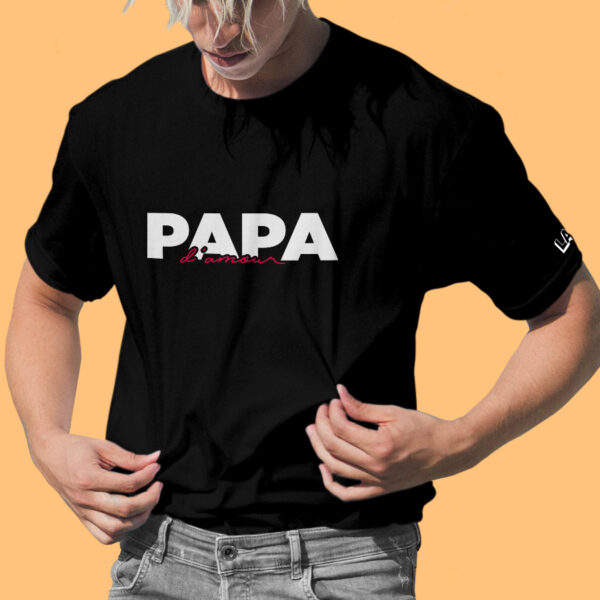 T-shirt Papa d'Amour – Image 2