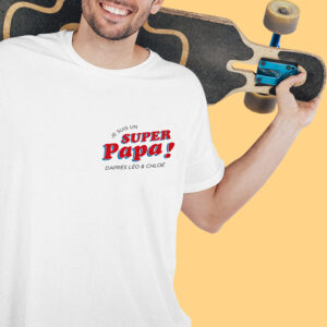 T-shirt SuperPapa – À Personnaliser