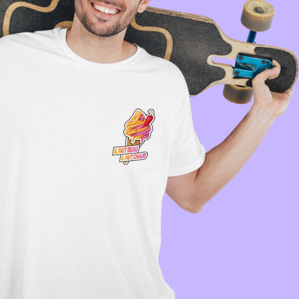 T-shirt unisex - Été Glace – Image 7