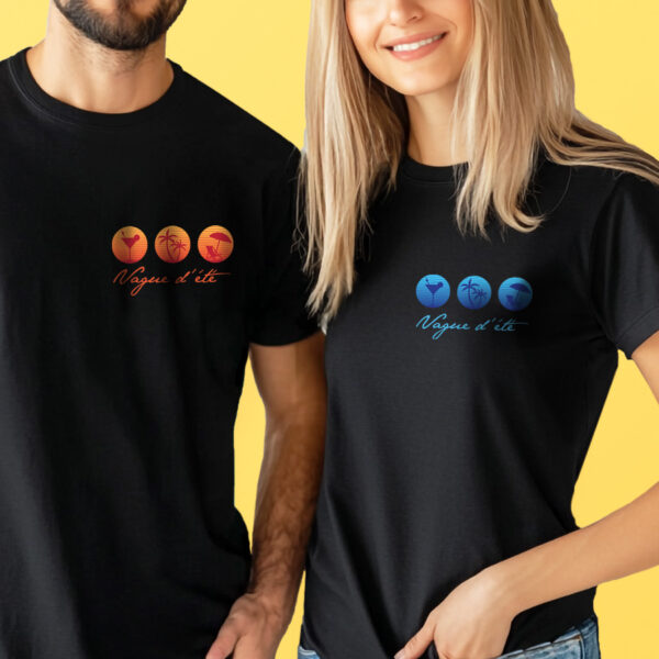 T-shirt unisex - Été Vague d'été – Image 9
