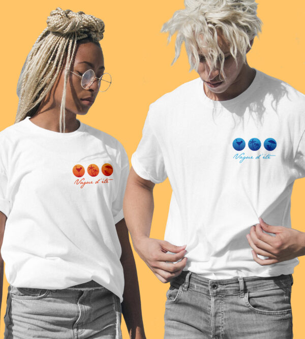 T-shirt unisex - Été Vague d'été – Image 6
