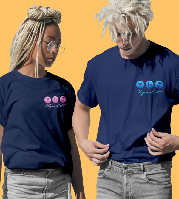 T-shirt unisex - Été Vague d'été – Image 2