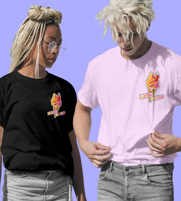 T-shirt unisex - Été Glace – Image 2