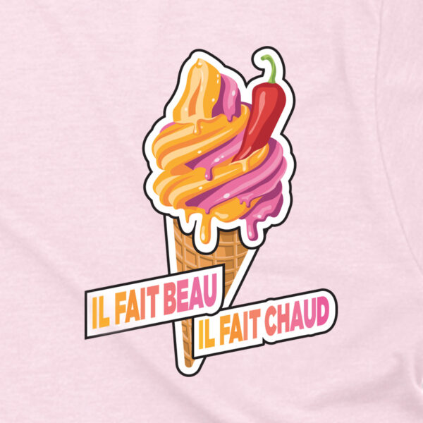 T-shirt unisex - Été Glace – Image 3
