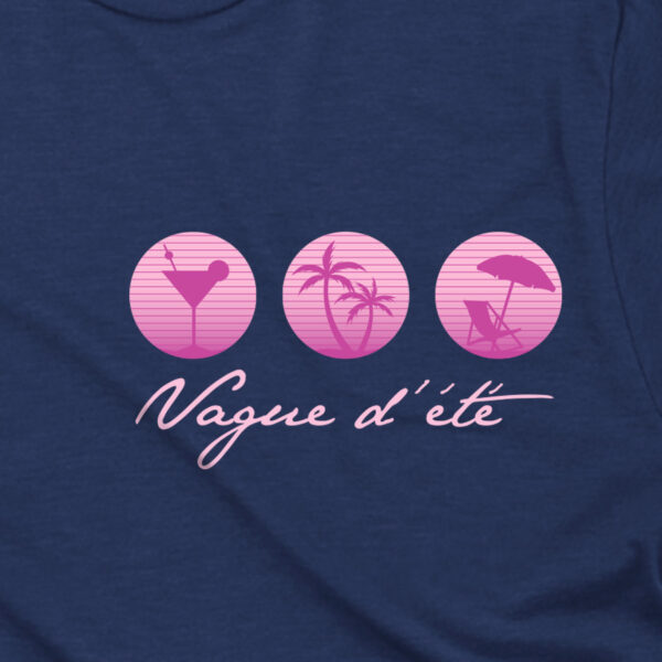 T-shirt unisex - Été Vague d'été – Image 3
