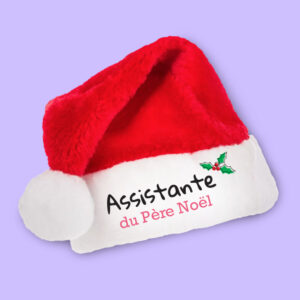Bonnet de Noël – Assistante Père Noël