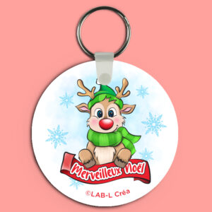Porte-clé – Renne de Noël