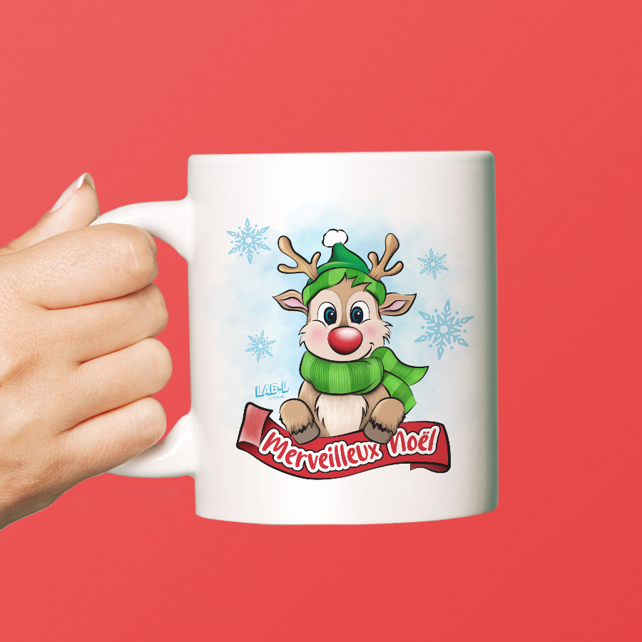 Mug garni - Renne de Noël – Image 5