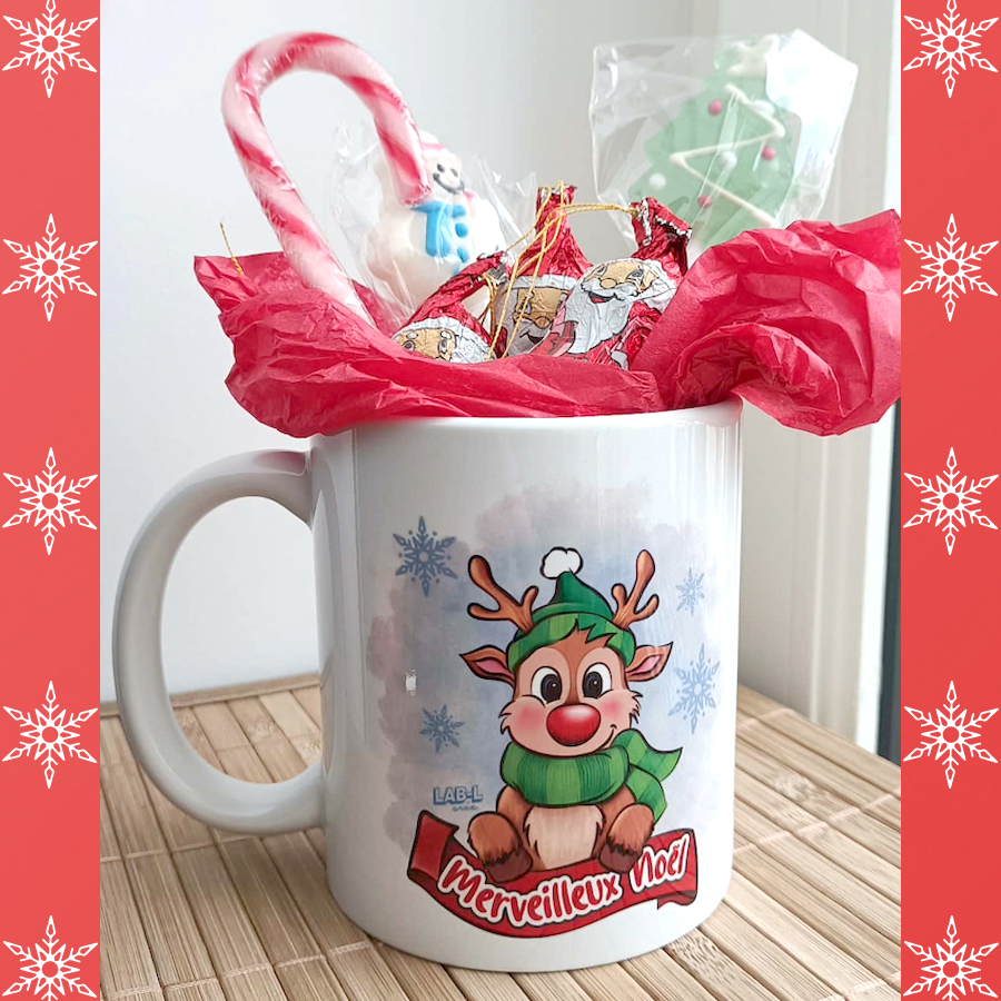 Mug garni - Renne de Noël – Image 3