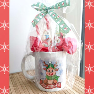 Mug garni – Renne de Noël