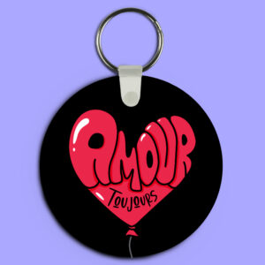 Porte-clé – Amour Toujours (Noir)