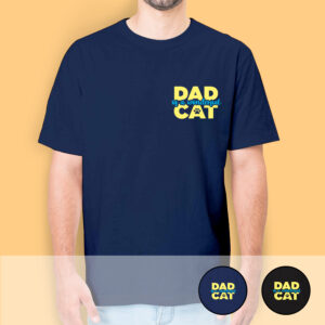 T-shirt mixte – Dad of a Cat