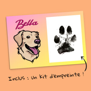 Plaque en Alu – À personnaliser – chien / chat